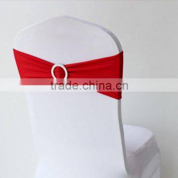 Red Spandex Chair Band With Plastic Buckle