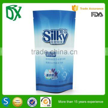 Stand up Zip Lock Top Bag Liquid Bag Bottom Gusset Plastic Package Bag photo-2