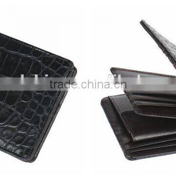 classic design high-grade crocodile embossed PU leather wallet series