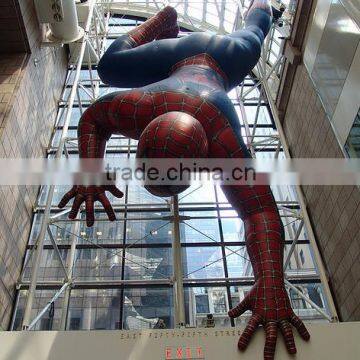 2016 hot sale giant inflatable spiderman for advertising/decoration