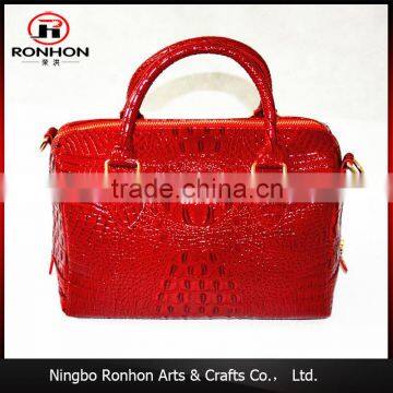 2016 Newest Design Crocodile PU Leather Hand Bag for Lady