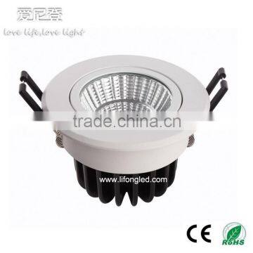 9W Led COB ceiling downlight,long lifespan cutout 68