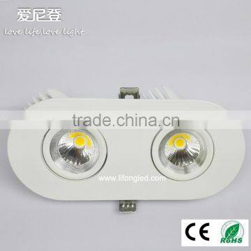 New design wholesale led trunk light 2*9w cob led downlight die-casting aluminum