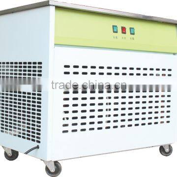 ice fryer machine /double ice pan /best compressor uesed in machine