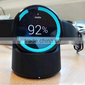 qi standard wireless charger smartphone wireless charger for Moto 360