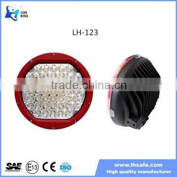 New arrival 10inch 225w led spotlight car accessories, round led 12v car spotlights LH-124