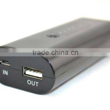 4400mAh with built in dual lamps flashlight mobile phone power bank