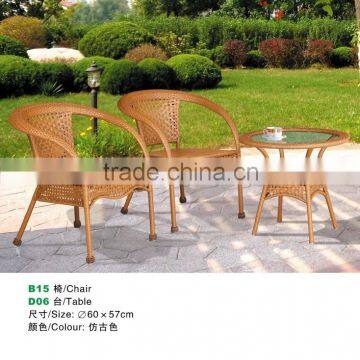 outdoor rattan chair and table sets for garden furniture