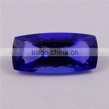 14 CTS PERFECT CUT AAA COLOR NATURAL TANZANITE 10X22 MM CUSHION