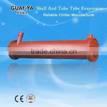 Guanya single circuit shell & tube type water cooled chiller evaporator GYS-50