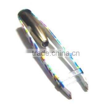 Flowers Pattern Tweezer With Led Light, Stainless Steel Tweezer, Light Tweezer, photo-4