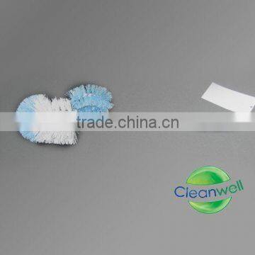 Blue and White Plastic toilet brush