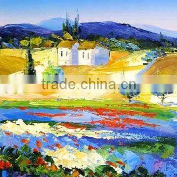 Impressionist landscape oil painting