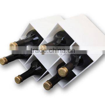 Custom acrylic 9 bottle wine rack