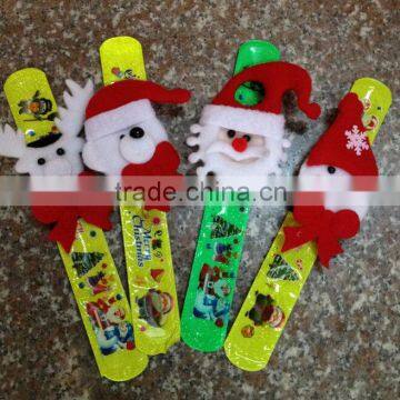 2014 Wholesale Promotional slap bracelet cheap slap band Christma style