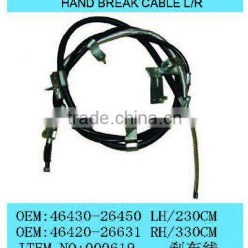 toyota hiace body parts #000619 hand break cable L/R NEW MODEL for hiace 2005-2013 hiace 200 commuter parts