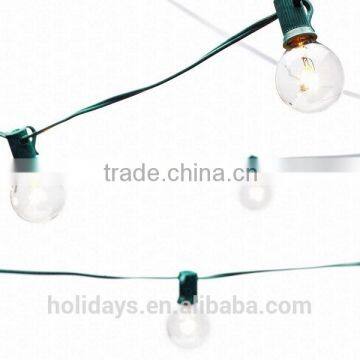 UL Listed Green 25 Clear Bulbs Commercial Outdoor G40 Globe String Lights photo-2