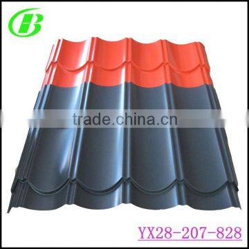 corrugated steel sheet for roofing materials