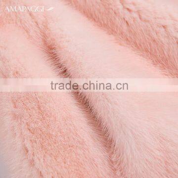 Wholesale Customized White Mink Fur Winter Coat for Women photo-5