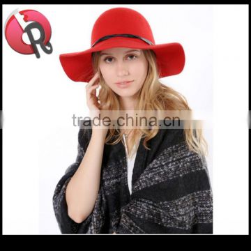 2016 hot sell wool felt ladies fashion hat