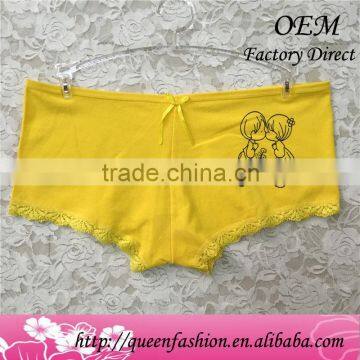 Contemporary little girl in panty teen panties bright yellow color s underwear boyshort panties