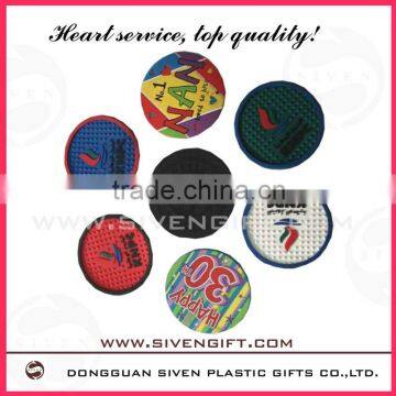 OEM-factory Embossed / Debossed Soft PVC Coasters