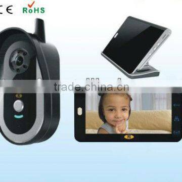 7 inch LCD display wireless color video door phone intercom system
