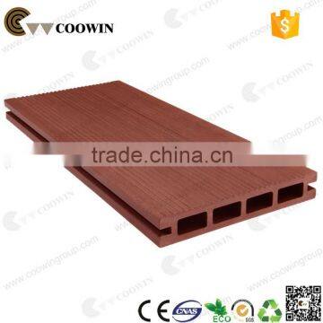 Waterproof hollow redwood color outdoor wpc decking