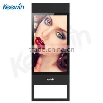 42" high brightness2500nits outdoor lcd monitor by fan cooling system, stand floor, ultrathin 12cm thickness
