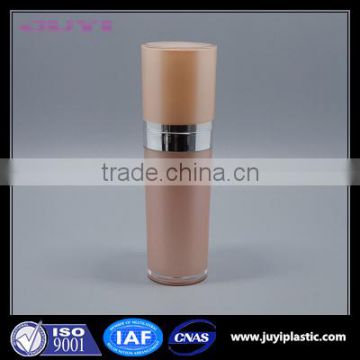 30ml orange pink cone shape acrylic cosmetic lotion bottle on stock, plastic serum bottle 50ml 80ml 120ml