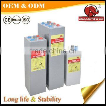Maintenance free OPZV 2v 12v 600Ah battery tubular Gel battery for railway and mining market