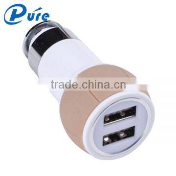 usb car charger 5v2.4a universal usb portable mobile car charger with patent factory directly selling