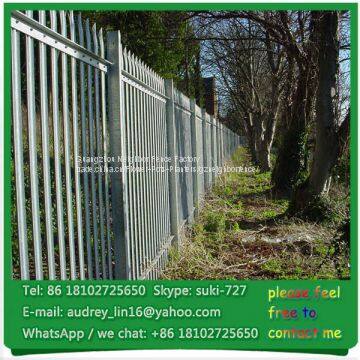 Light weight PVC-Coated&Galvanized Steel Euro palisade fencing