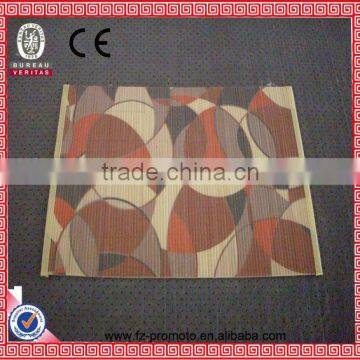 Printed PVC floor mat with bamboo chip design,anti-slip mat