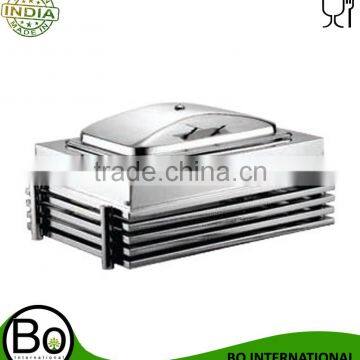 Stainless Steel Grill Rectangular Lift Top Chafing Dish
