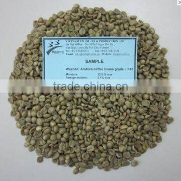 VIETNAM WASHED ARABICA COFFEE BEANS S18 (+841657106604 - WHATSAPP)