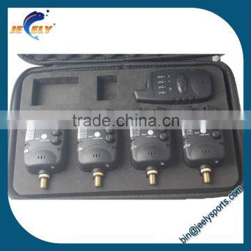 Europe Popular Wireless Carp Fishing Bite Alarm Set in EVA Case for Carp Fishing Tackle