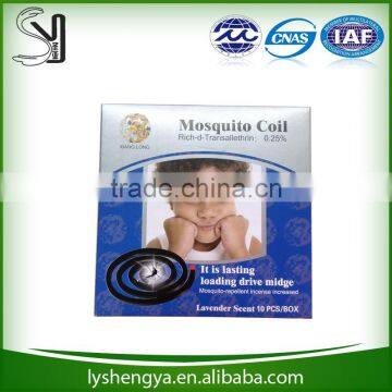 Long lasting mosquito repellent coils