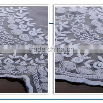 Laser Embroidery Flower Design Fabric For Curtains photo-4