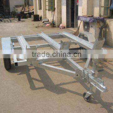 Hot Dip Galvanized Motorcycle Trailer 3 rails