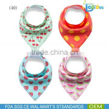 Fashion design Wholesale Soft Baby Bandana Drool Bibs