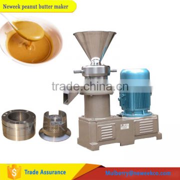 Neweek industrial colloid milling peanut butter maker machine