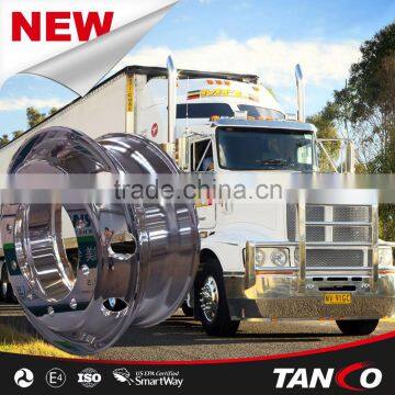 MACHINE AND POLISHED FORGED ALUMINUM TRUCK WHEEL 22.5*8.25