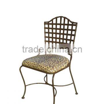 CH-C050 iron frame dining chair patio furniture