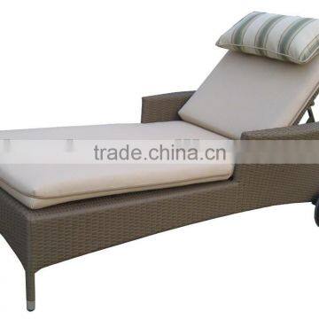 CH-CL001 outdoor aluminum frame rattan sun lounger