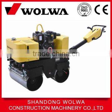 780kg double drum walking behind vibrating road roller compactor