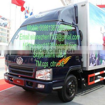 FAW 4*2 cargo van truck sale