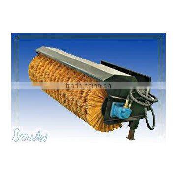 Angle broom for skid steer loader