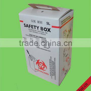 Medical Sharp Box White Garbage Bin/waterproof Carton Box for Hospital photo-3
