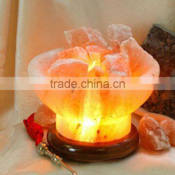 Himalayan Rock Salt Bowl Lamp